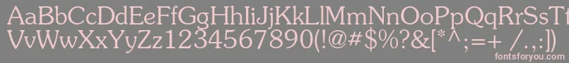 Souvenirc Font – Pink Fonts on Gray Background