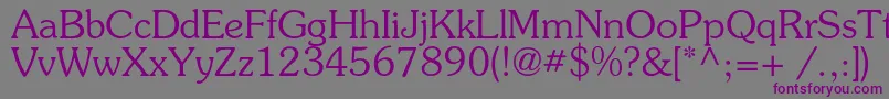 Souvenirc Font – Purple Fonts on Gray Background