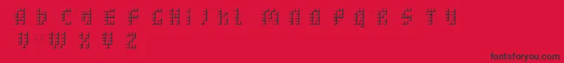 bleuck   dker Font – Black Fonts on Red Background
