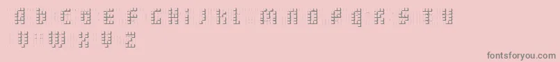 bleuck   dker Font – Gray Fonts on Pink Background