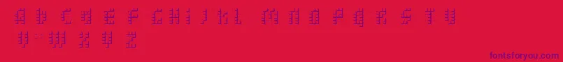 bleuck   dker Font – Purple Fonts on Red Background