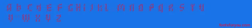 bleuck   dker Font – Red Fonts on Blue Background