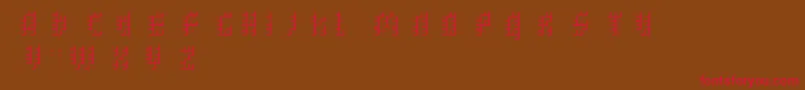 bleuck   dker Font – Red Fonts on Brown Background