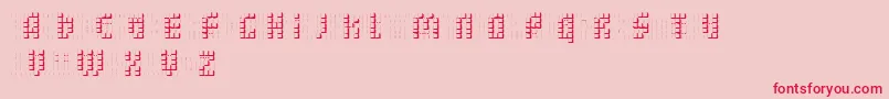 bleuck   dker Font – Red Fonts on Pink Background