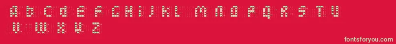 bleuck   reversed   Dker Font – Green Fonts on Red Background