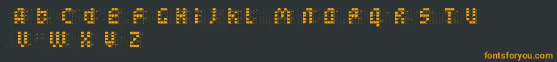bleuck   reversed   Dker Font – Orange Fonts on Black Background