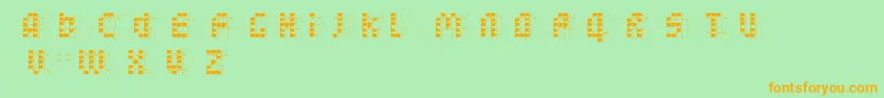 bleuck   reversed   Dker Font – Orange Fonts on Green Background