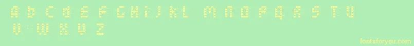 bleuck   reversed   Dker Font – Yellow Fonts on Green Background