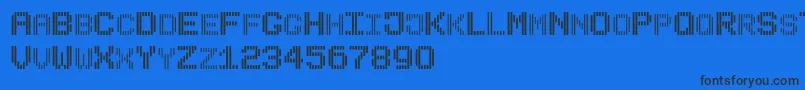 BLINDSH Font – Black Fonts on Blue Background