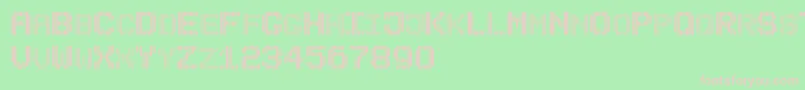 BLINDSH Font – Pink Fonts on Green Background