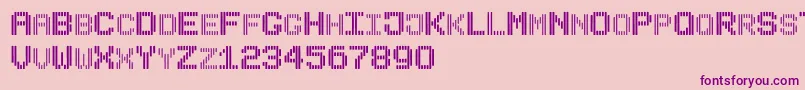 BLINDSH Font – Purple Fonts on Pink Background