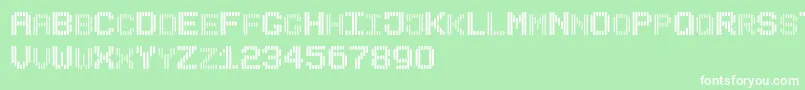 BLINDSH Font – White Fonts on Green Background