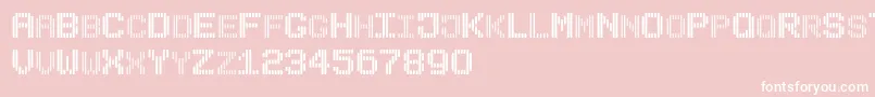 BLINDSH Font – White Fonts on Pink Background