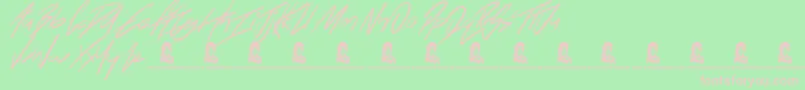 Blinkets Font – Pink Fonts on Green Background