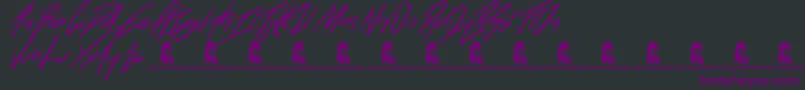 Blinkets Font – Purple Fonts on Black Background