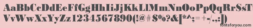 Bodonivjet2Regular Font – Black Fonts on Pink Background