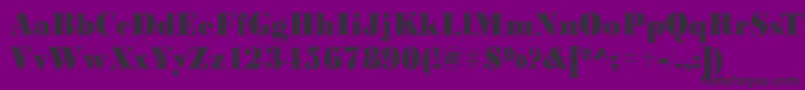 Bodonivjet2Regular Font – Black Fonts on Purple Background