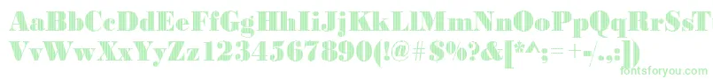 フォントBodonivjet2Regular – 緑のフォント