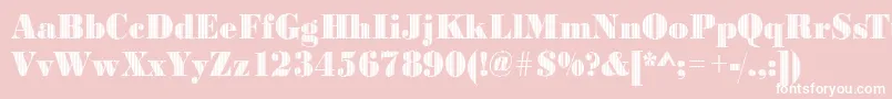 Bodonivjet2Regular Font – White Fonts on Pink Background