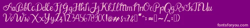 BlinkPink Font – Pink Fonts on Purple Background