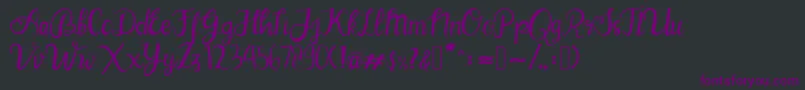 BlinkPink-Schriftart – Violette Schriften auf schwarzem Hintergrund