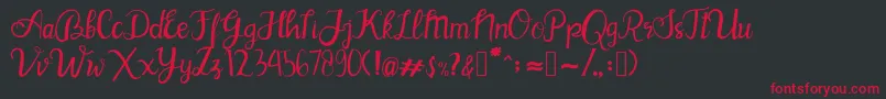 BlinkPink Font – Red Fonts on Black Background