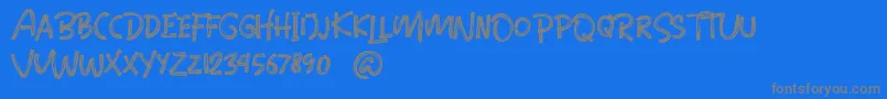 Blinkstones-Schriftart – Graue Schriften auf blauem Hintergrund