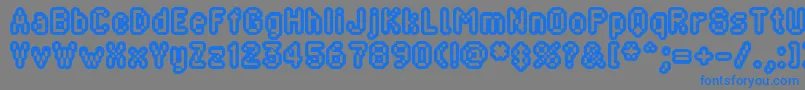 BLIPRG   Font – Blue Fonts on Gray Background