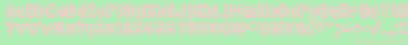 BLIPRG   Font – Pink Fonts on Green Background