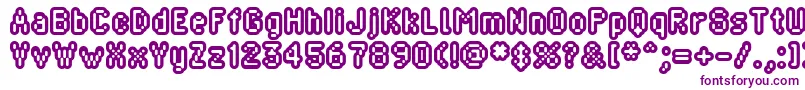 BLIPRG   Font – Purple Fonts on White Background