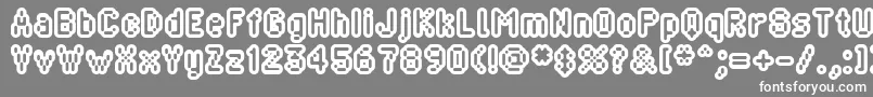 BLIPRG   Font – White Fonts on Gray Background