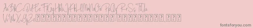 Blista Rade Font – Gray Fonts on Pink Background