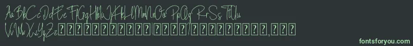 Blista Rade Font – Green Fonts on Black Background