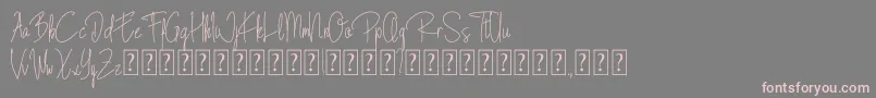 Blista Rade Font – Pink Fonts on Gray Background
