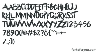 Bllody Rainan font – drawn Fonts