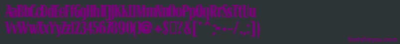 BLOCB    Font – Purple Fonts on Black Background