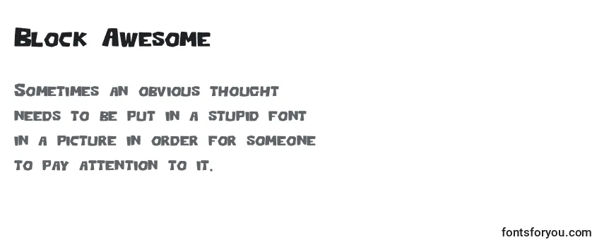 Block Awesome Font