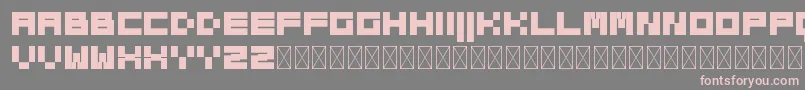Шрифт Block Rock – розовые шрифты на сером фоне