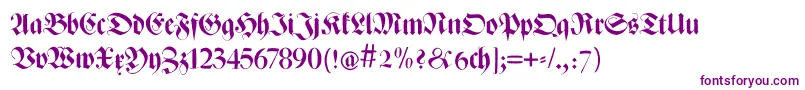 Zenfrax-Schriftart – Violette Schriften