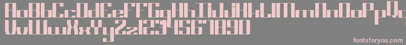 Block17 Bold Font – Pink Fonts on Gray Background