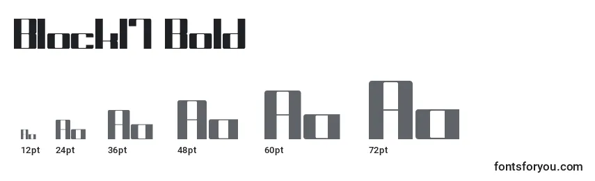 Block17 Bold Font Sizes