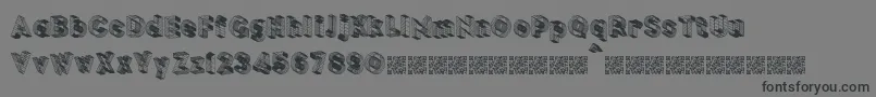 BLOCKCHAIN Font – Black Fonts on Gray Background