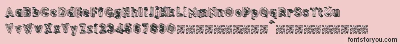 BLOCKCHAIN Font – Black Fonts on Pink Background