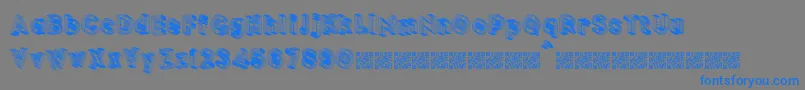 BLOCKCHAIN Font – Blue Fonts on Gray Background