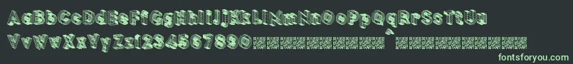 BLOCKCHAIN Font – Green Fonts on Black Background