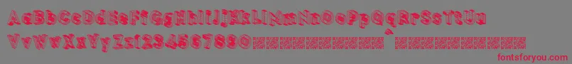 BLOCKCHAIN Font – Red Fonts on Gray Background