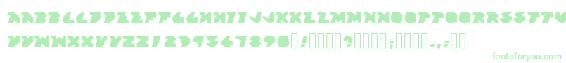 More about BlockFactory Regular Font BlockFactory Regular Font – Green Fonts on White Background