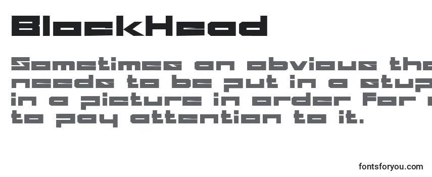 BlockHead (121625) フォントのレビュー