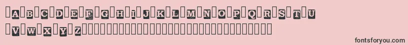 fuente BlockLetters Demo Regular – Fuentes Negras Sobre Fondo Rosa