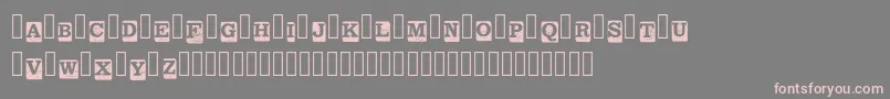 fuente BlockLetters Demo Regular – Fuentes Rosadas Sobre Fondo Gris